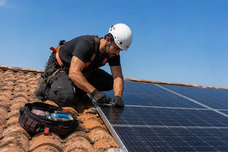 Maintenance et monitoring de panneaux solaires à Corpe